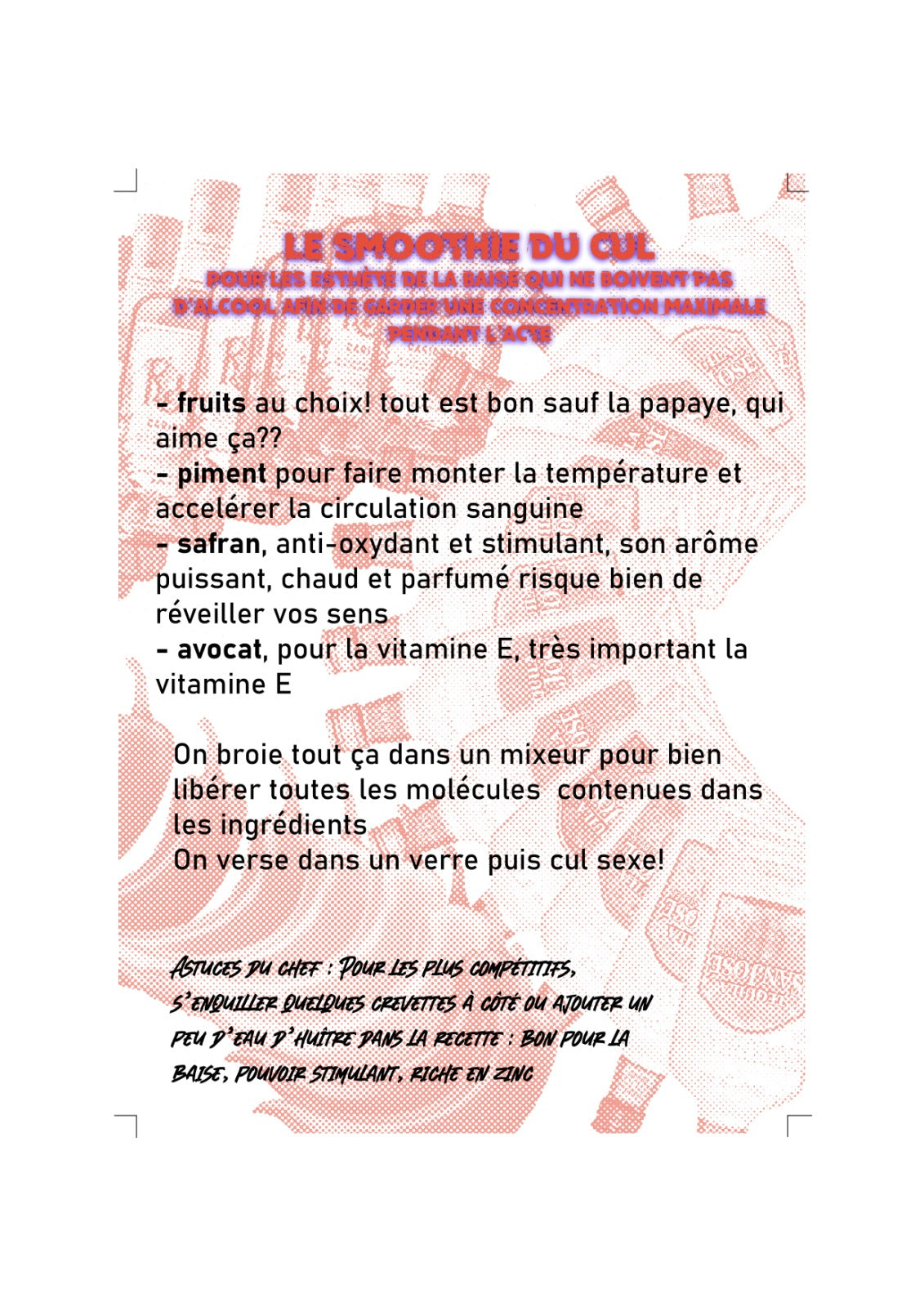 FAN'ZINE DU S*X #1