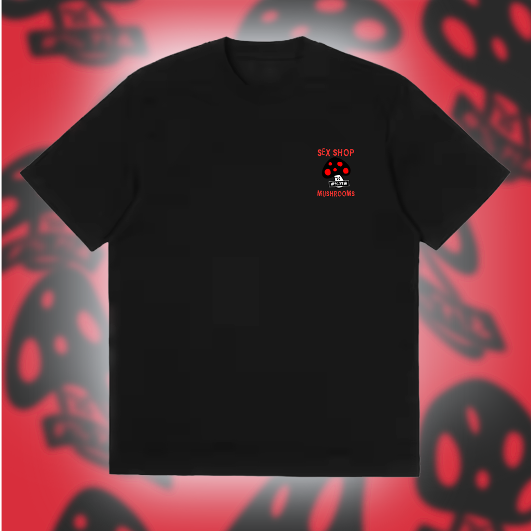 T-SHIRT OVERSIZE "ROCK THE OPPRESSION" - SEX SHOP MUSHROOMS